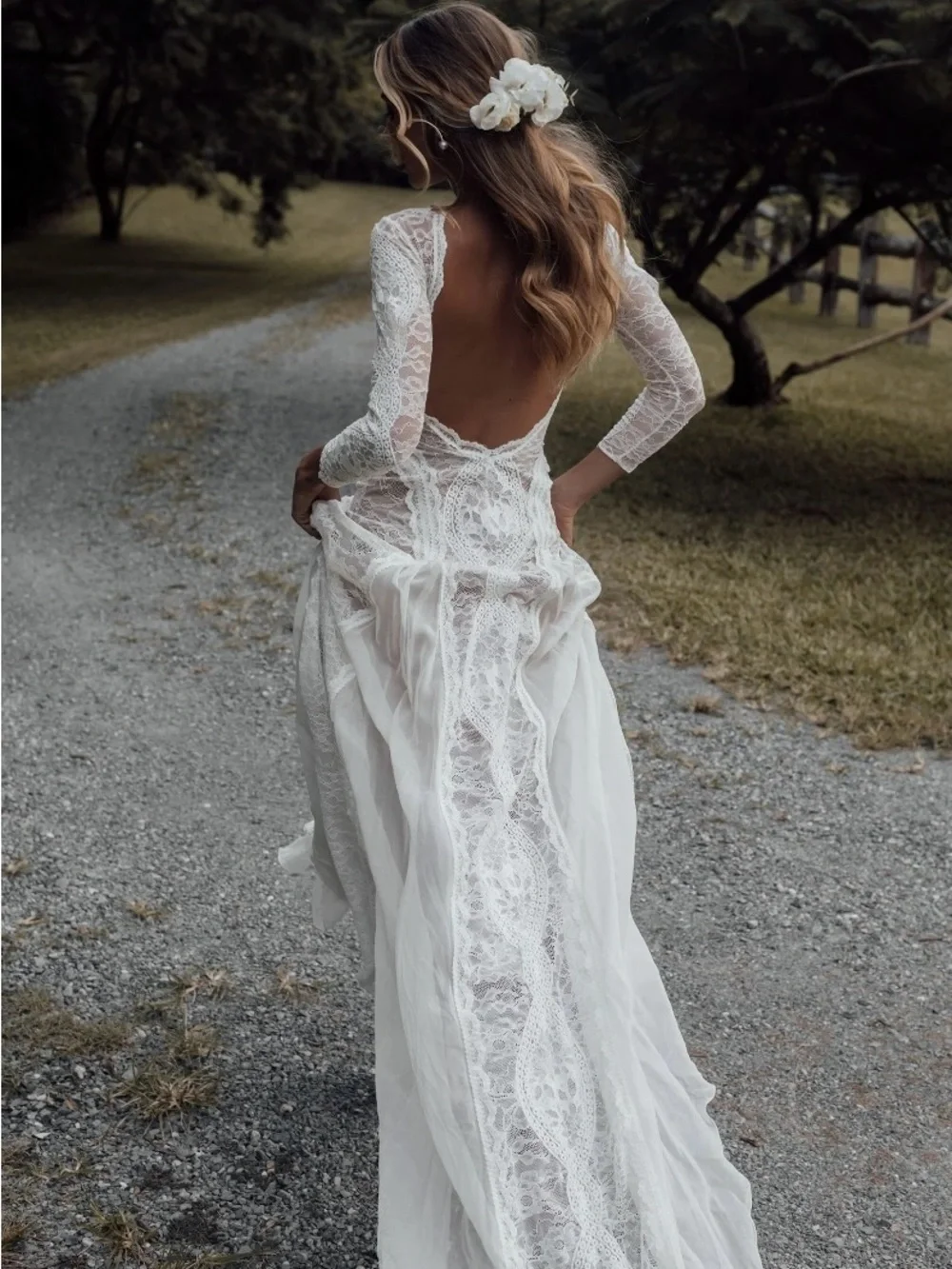 Inca Grace Loves Lace Inspired Wedding Dress - Size 8